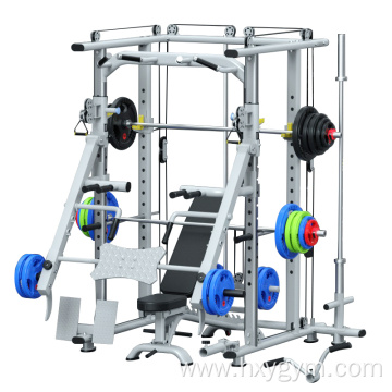 Frame squatting free combination multi smith gym equipment